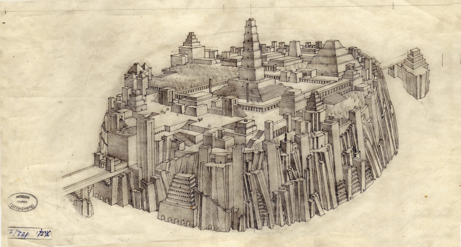 Géza Maróti’s mock up of Atlantis