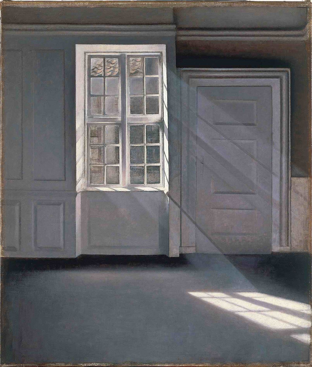 Sunbeams by Vilhelm Hammershøi, 1900