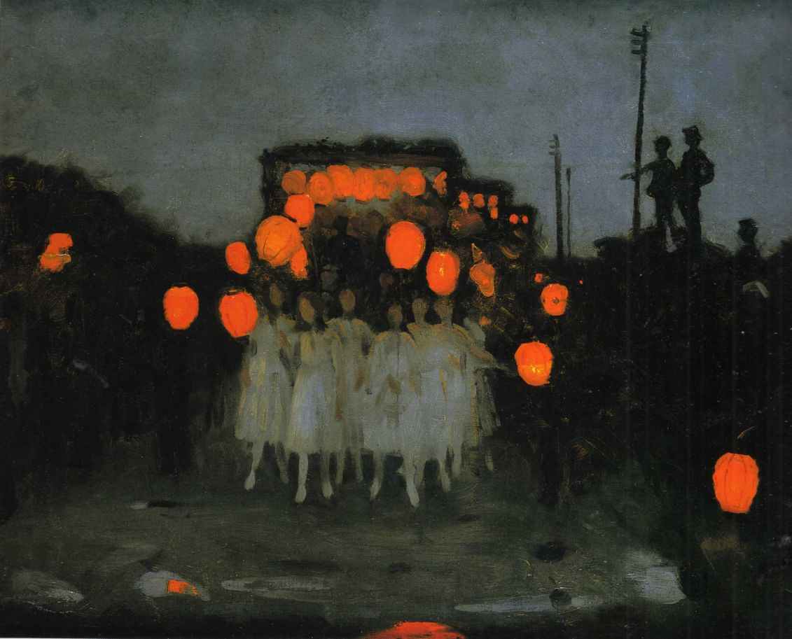 Thomas Cooper Gotch - PARADA Z LATARNIAMI (Lantern Parade)